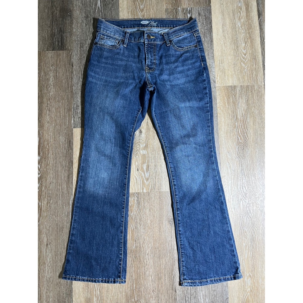 Old Navy The Flirt Jeans‎ Women 6 Short Blue Excellent Bootcut Stretch Denim